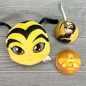 Miraculous Ladybug Zeo Lee Vesperia Pollen Kwami Plush and Tin Ornament MiraBall